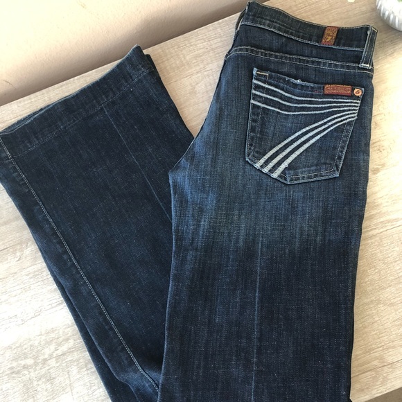 7 For All Mankind Denim - 7 For All Mankind Dojo Dark Wash Flare Leg